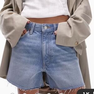 Topshop Blue Jean Shorts